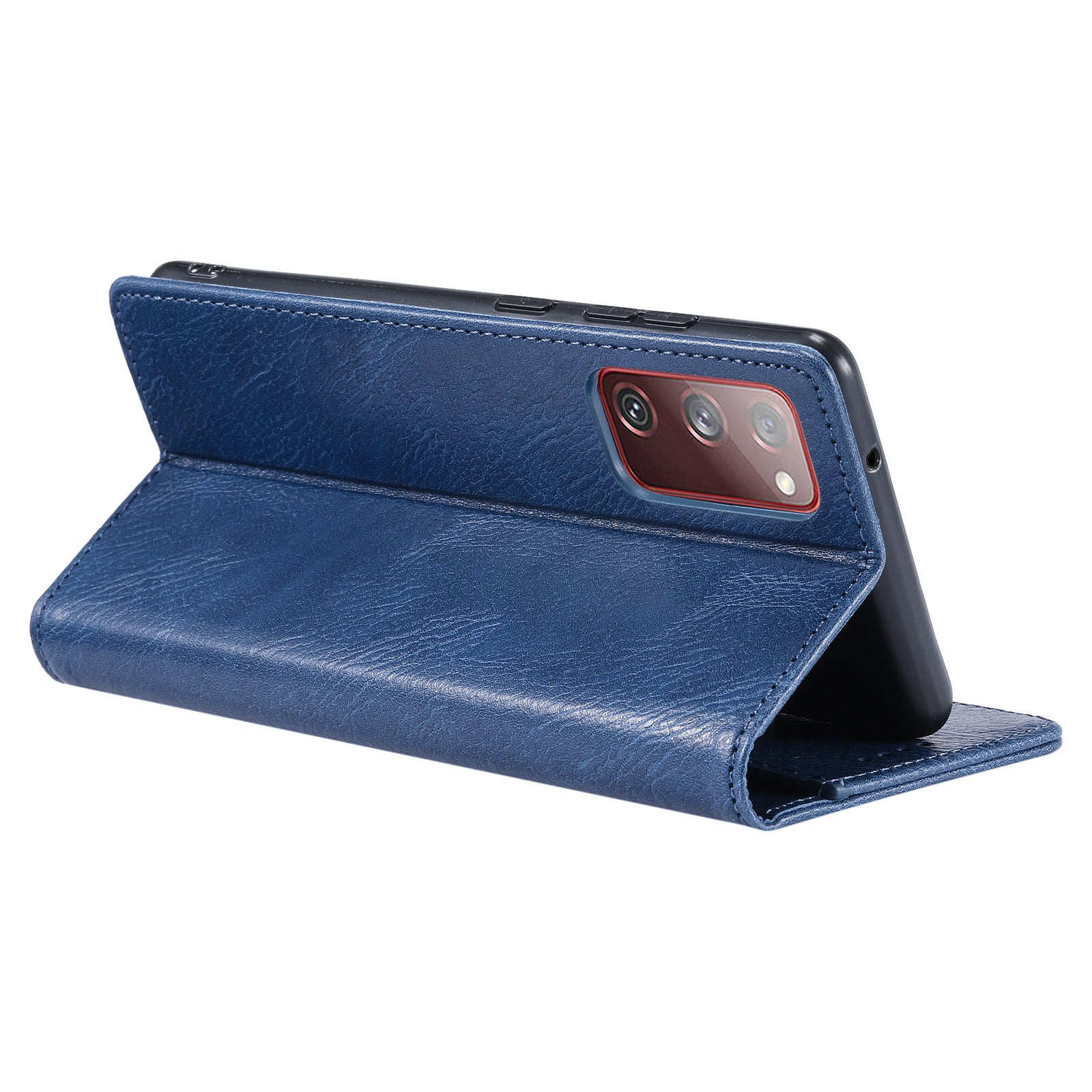 TTUDRCH Style 007 Leather Case for Samsung Galaxy S20 FE / S20 FE 5G / S20 FE 2022 / S20 Lite RFID Blocking Stand Wallet Cover - Blue TTUDRCH Style 007 Leather Case for Samsung Galaxy S20 FE / S20 FE 5G / S20 FE 2022 / S20 Lite RFID Blocking Stand Wallet Cover - Blue